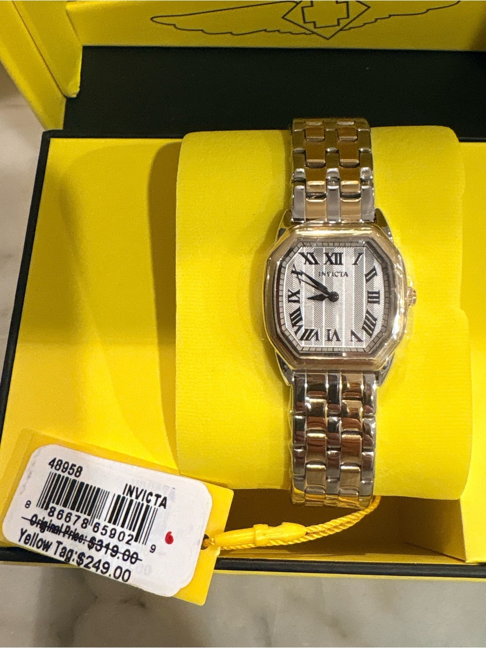 Invicta Two-Tone Women's Bracelet Watch with Roman Dial - Silver & Gold